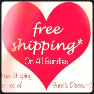 Free shipping on all bundles!!